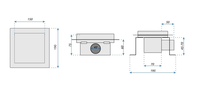 Scarico Lineare Rea Dots 150x150 Nickel Brush