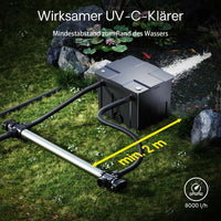 CUV-7110 Chiarificatore in acciaio inox per laghetti 110W Sterilizzatore UV