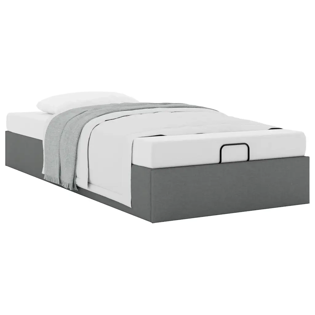 Struttura Letto Pouf senza Materasso 100x200 cm in Tessuto
