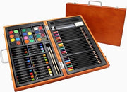 Scheda da disegno in cartone portatile - 78 pezzi - pennelli aquarello pastelli carboncino - kit per artisti