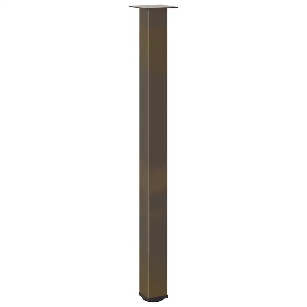 Gambe per tavolo da bar 4 pz in acciaio naturale 110-112 cm 4012483