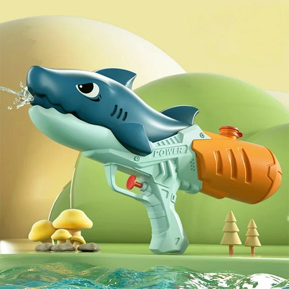 Trade Shop - Pistola Ad Acqua Giocattolo Per Bambini Gioco Estate A Forma Di Squalo 23.5cm 618555 -