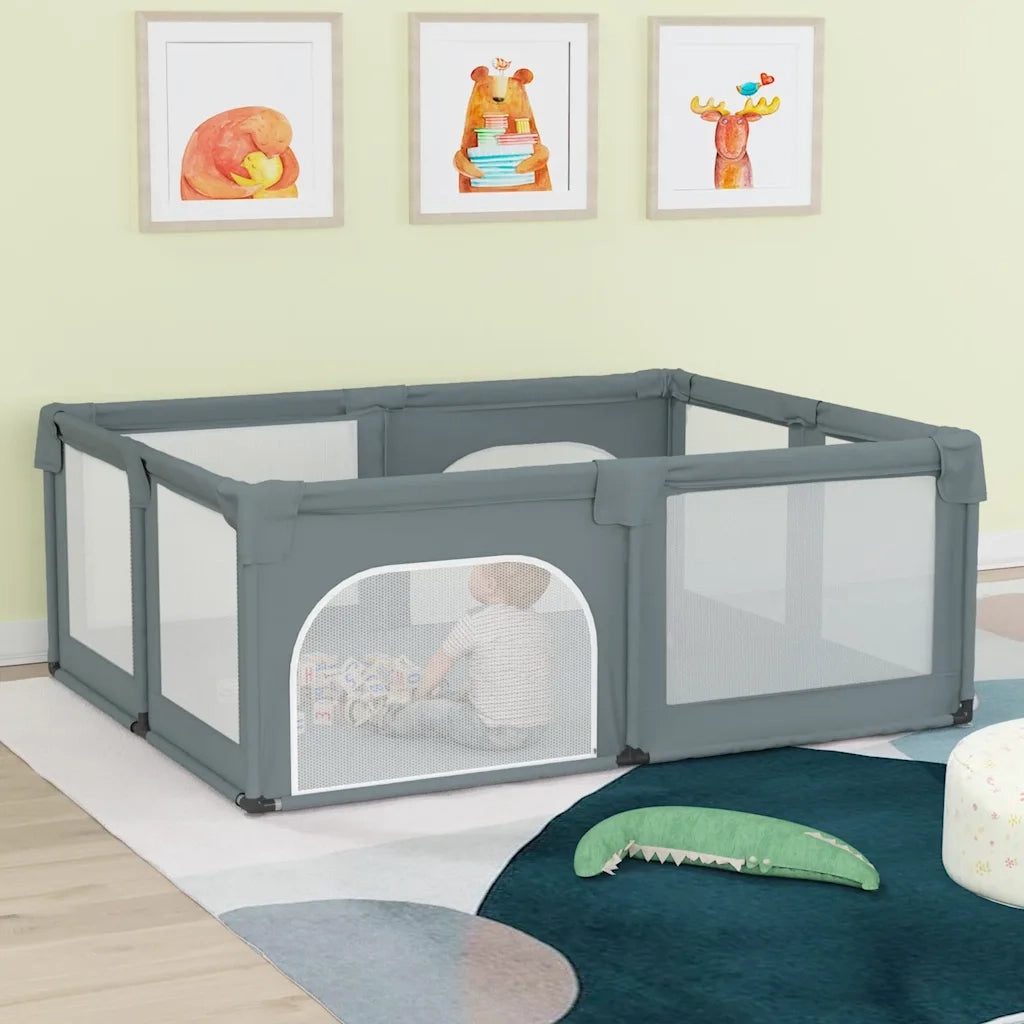 Box per Bambini con 2 Porte Grigio Chiaro Tessuto Oxford CFW7868659