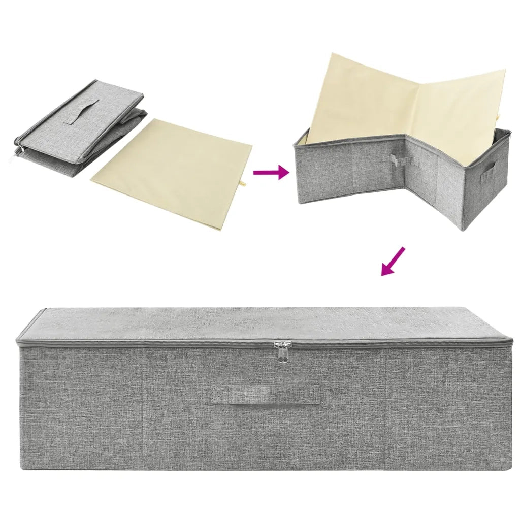 Scatola Portaoggetti 70x40x18 cm Grigio
