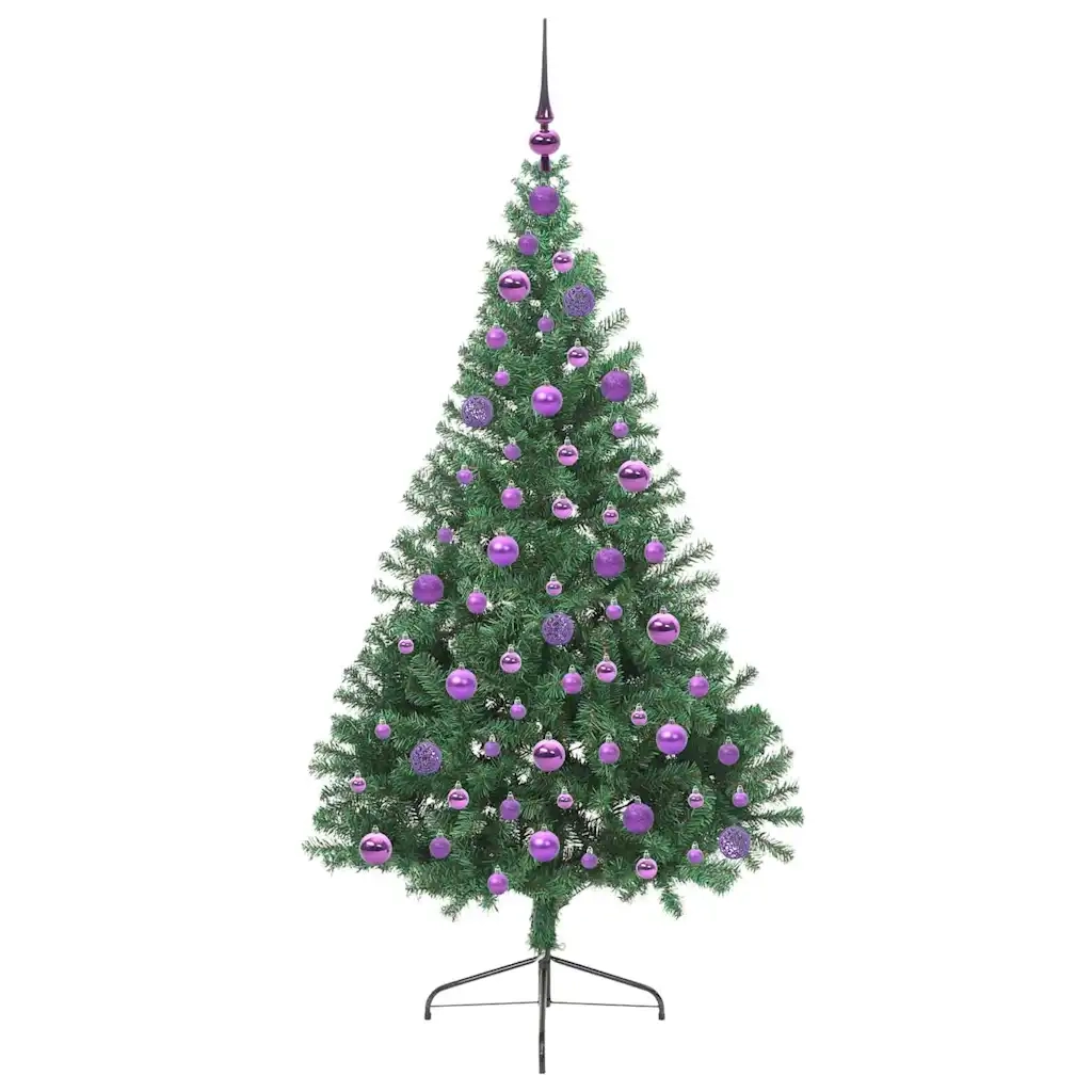 Albero di Natale | Decorazioni natalizie artificiale con luci integrate Verde 180 cm