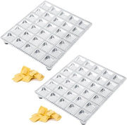 Forma per Ravioli 2 pezzi - Lega di alluminio - 19,6 × 16,5 cm - 30 Fori - Forma per Knödel/Forma per Torta - Duraturo e riciclabile - Forma per Knödel
