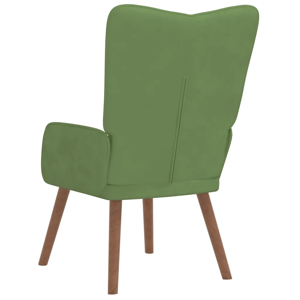 Poltrona Relax Verde Chiaro in Velluto 327658