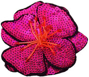 Bachereau di Fiori 4 Pezzi - Manufatti a Mano - Paillettoni - Applicazioni - Patchwork - Dimensione 10,5 cm - Patch di Stoffa