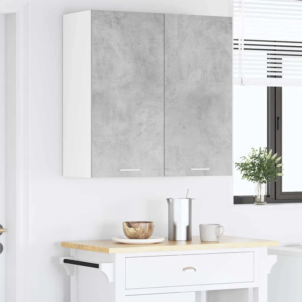 Armadio pensile con porta Grigio cemento 80 x 31 x 80 cm 884285