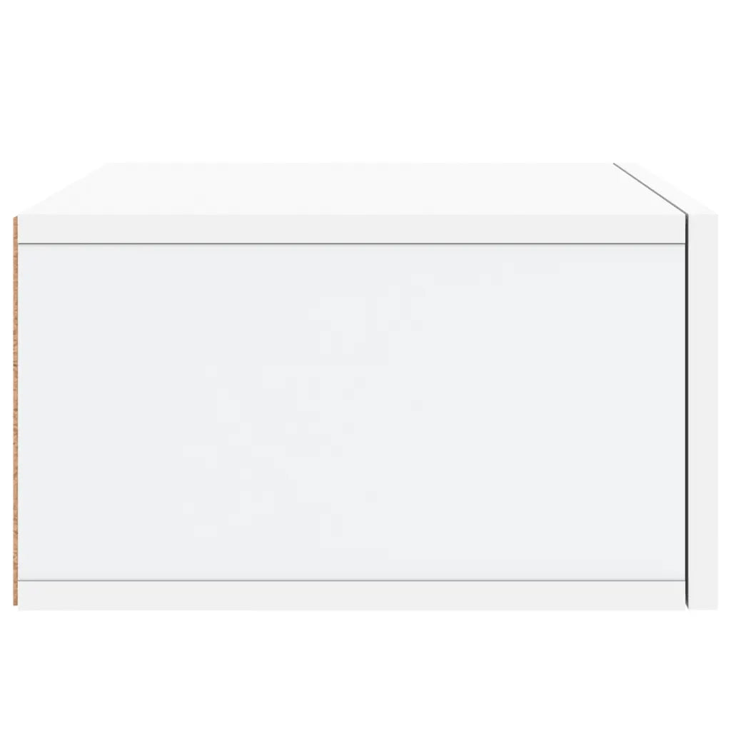 Comodino | Armadio da Notte | Mobiletto da notte a Muro Bianco 35x35x20 cm