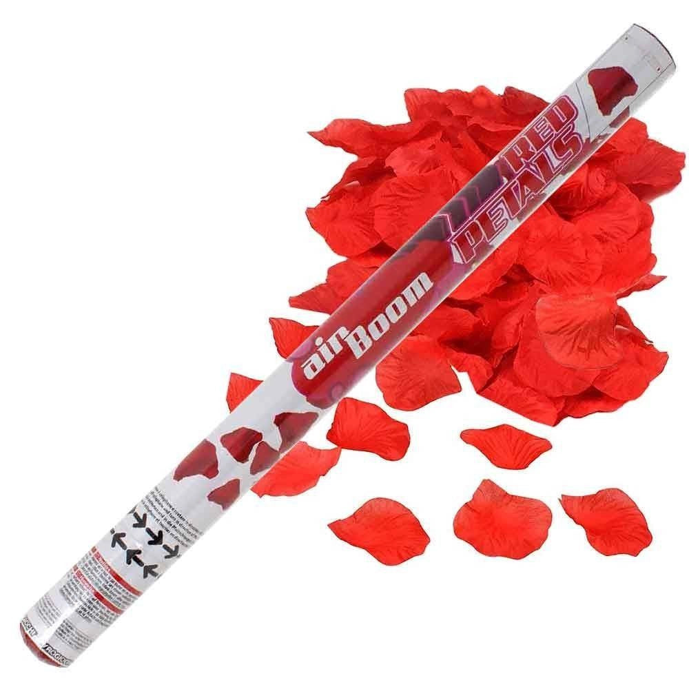 Trade Shop - Tubo Spara Cuori Petali Rossi Cannone Per Festa San Valentino Party 40 Cm -