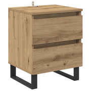 Comodino | Armadio da Notte | Mobiletto da notte Rovere artigianale 40 x 35 x 50 cm