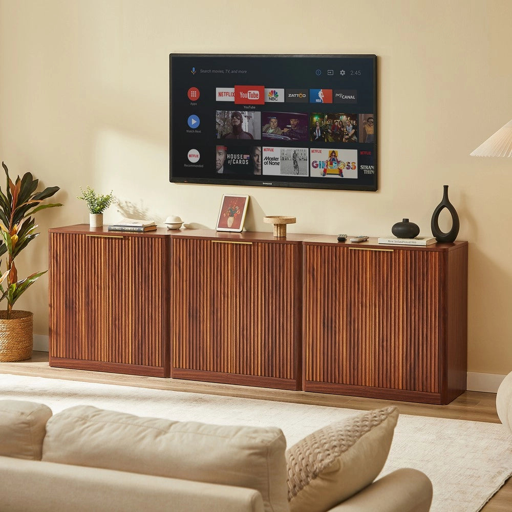 Credenza Buffet ¨C MINIMAL ¨C Marrone, Ripiani Regolabili, 80x40x80 cm