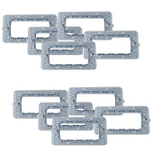 Kit supporto 4 posti per placche compatibile con bticino matix *** numero pezzi 10, confezione 1