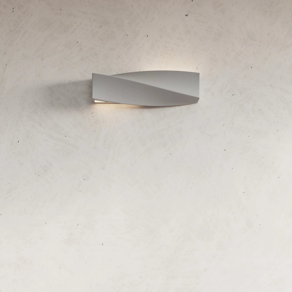 Applique DELTIO grigio/bianco in gesso E27 Pure Lume