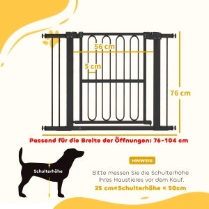 Barriera estensibile a forbice regolabile con chiusura doppia per porte e scale in plastica nera