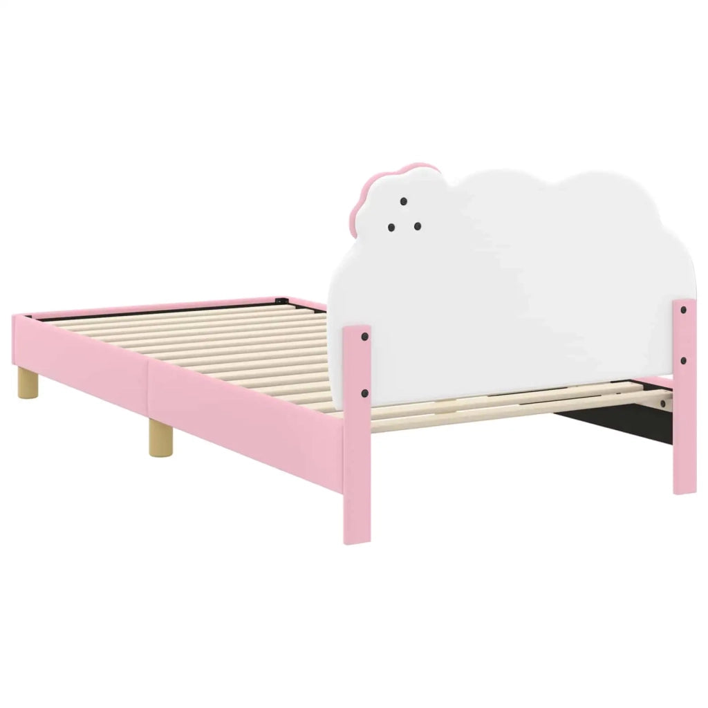 Struttura letto bambini con testata Rosa 90 x 200 cm PU 42011022