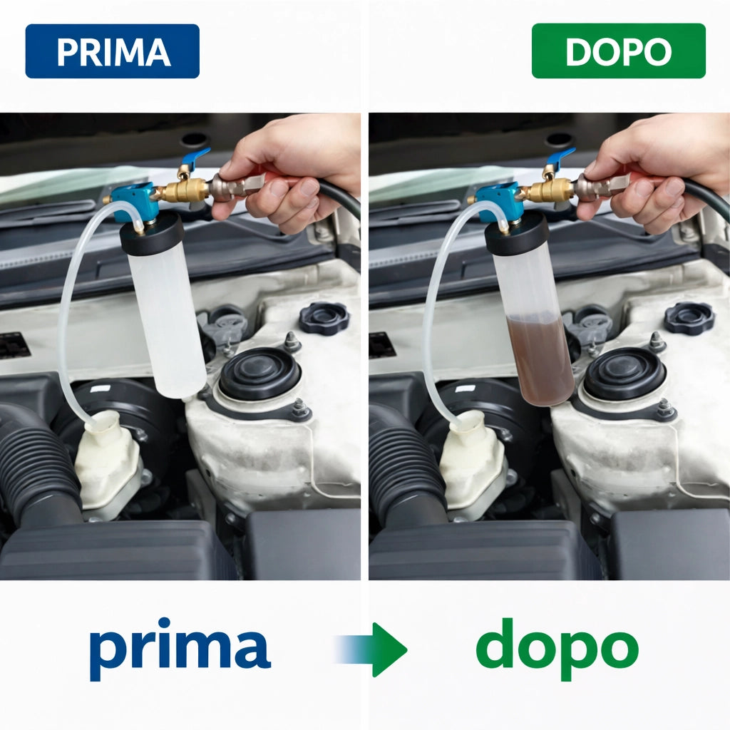 Pompa Aspirazione Olio e Liquido Freni Auto Professionale con Serbatoio | 12858