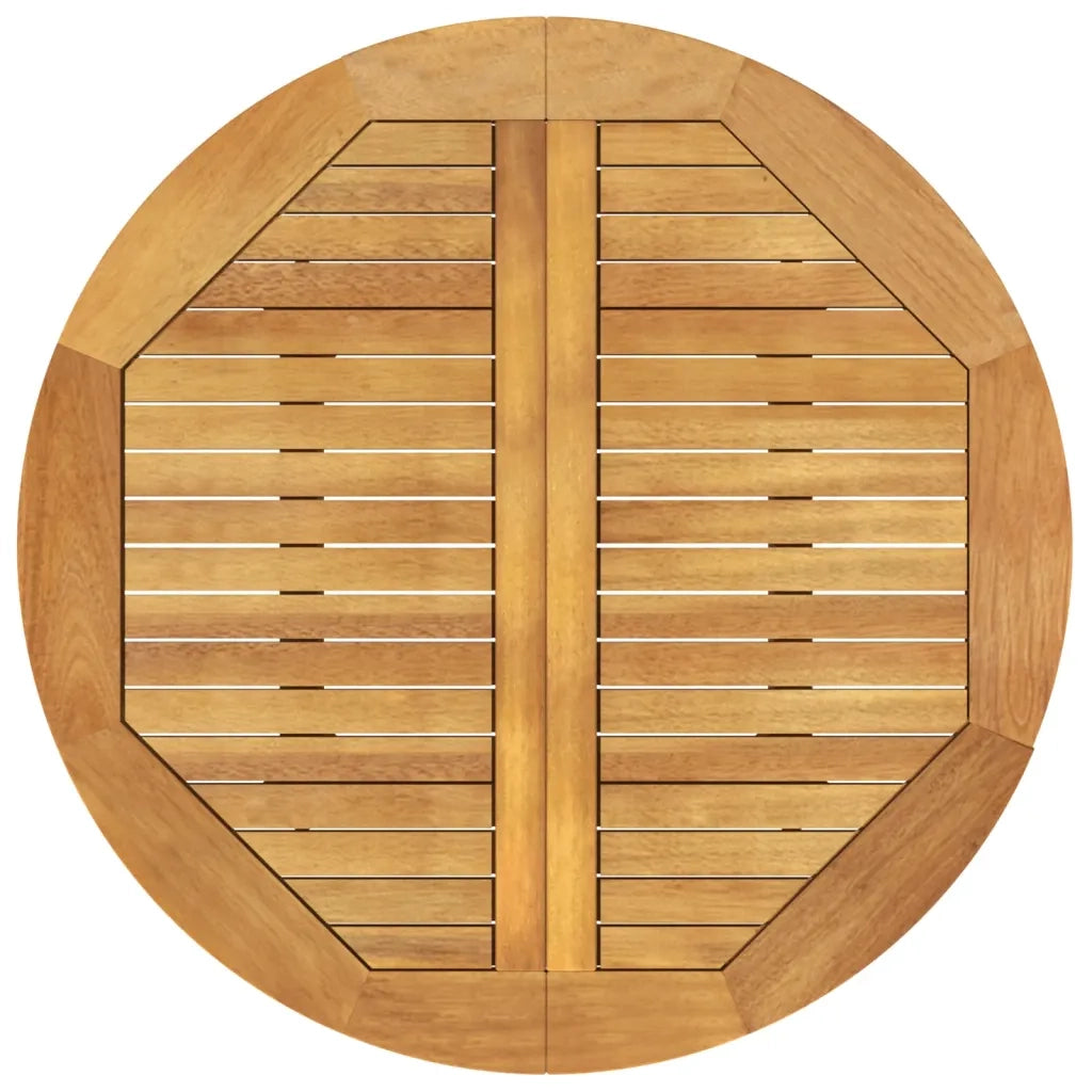 Tavolo da Giardino Ã˜85x75 cm in Legno Massello di Acacia cod mxl 34244