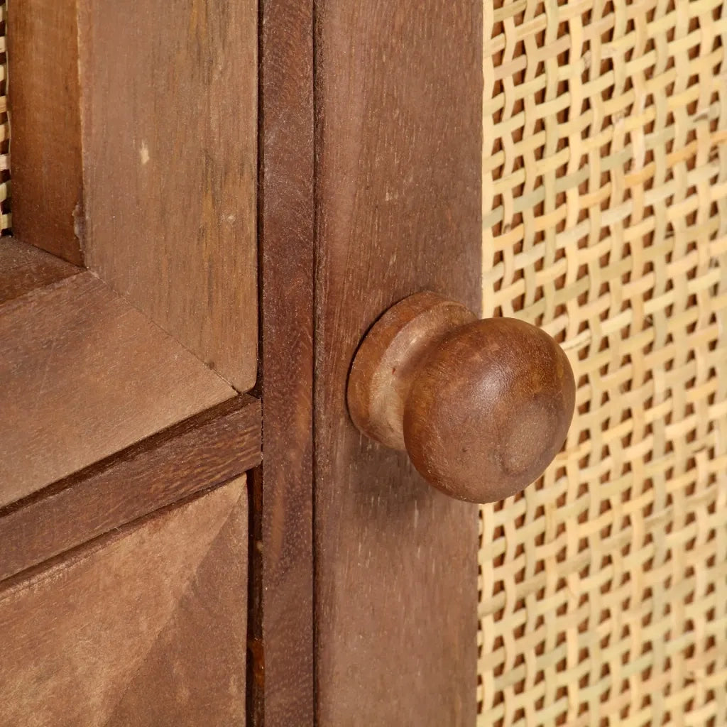 Credenza 60x35x75 cm in Legno Massello di Mango 323596