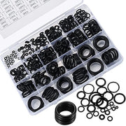 Assortimento di O-ringe in gomma - 360 pezzi, 24 dimensioni - Nero - Afdichtringen per idraulica, sanitari e riparazioni