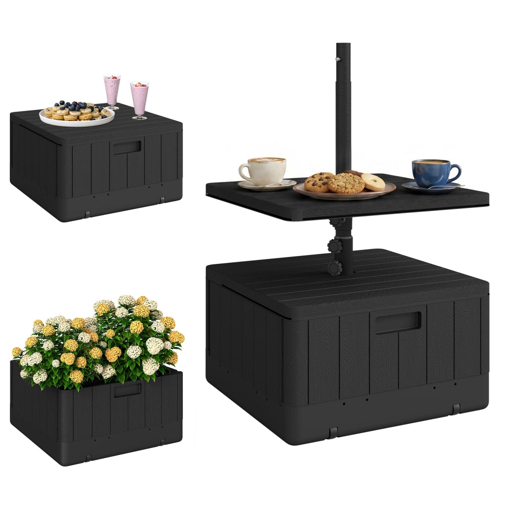Base per ombrellone con piano ¨C zephmum ¨C nero plastica