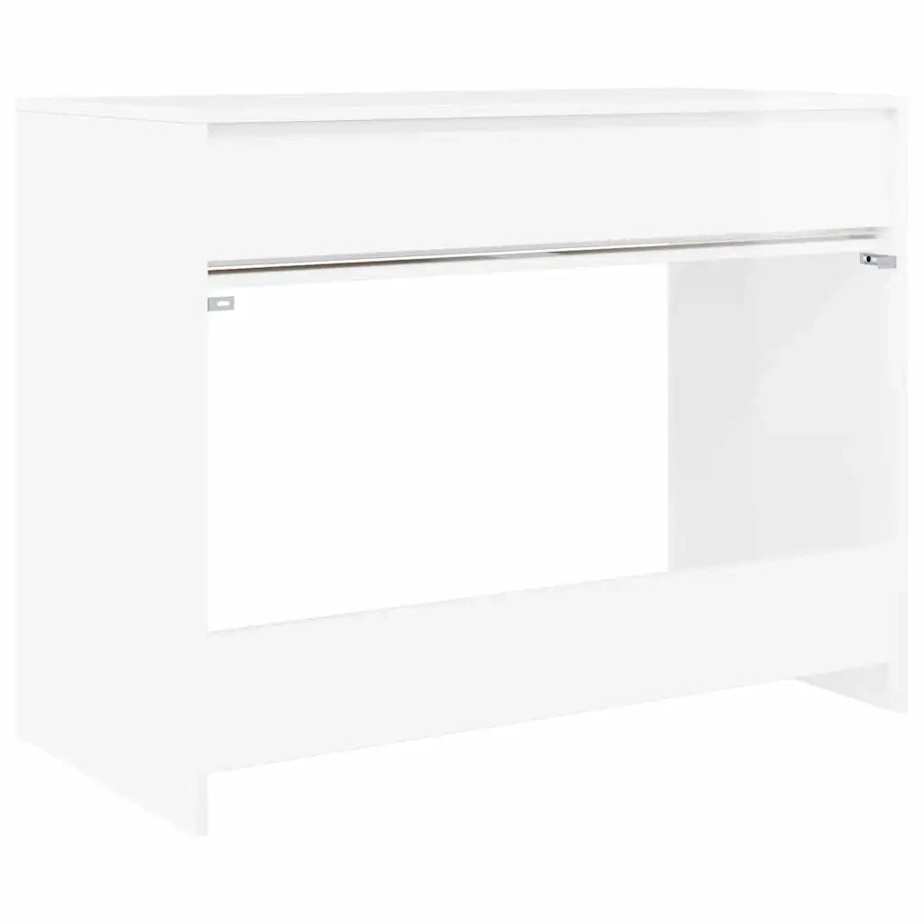 Scrivania Bianco Lucido 100 x 50 x 78 cm Legno ingegnerizzato