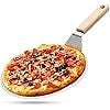 PALA PIZZA ACCIAIO INOX MANICO LEGNO PER FORNO PIZZA GMR 30,5X48,5X5 CM