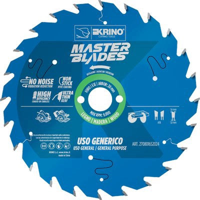 LAMA CIRCOLARE X LEGNO MASTER BLADES KRINO - MM 300X30 DENTI 72