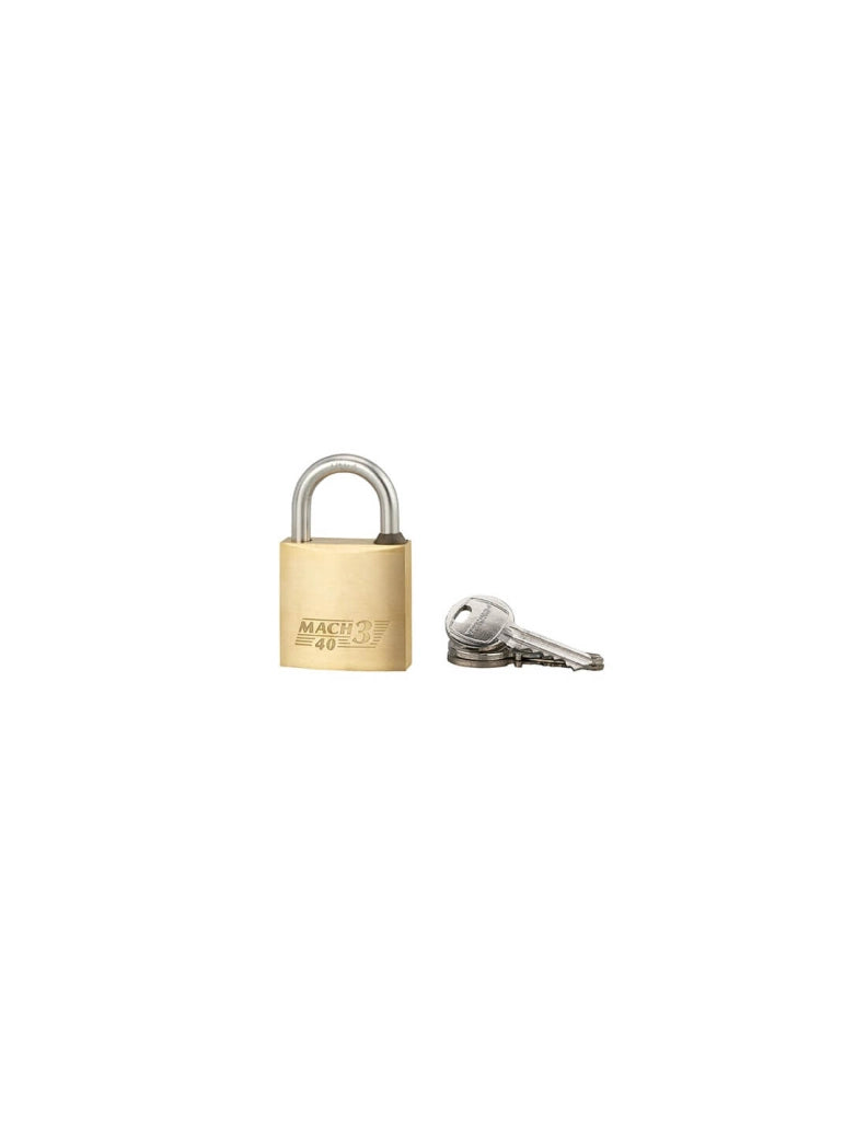Lucchetto MACH 3 40 mm con arco in acciaio inox, 3 chiavi – THIRARD