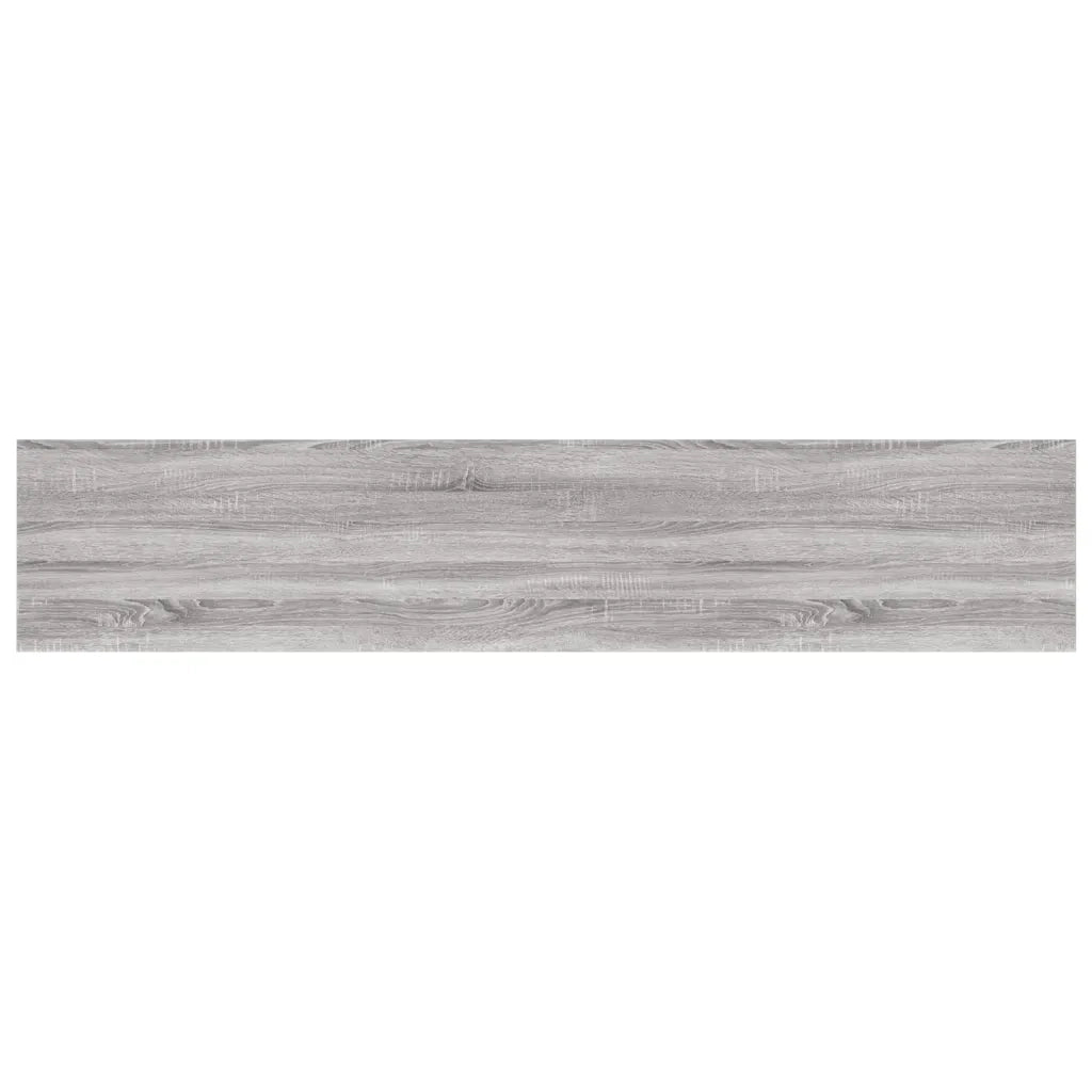 Mensole Parete 4pz Grigio Sonoma 100x20x1,5cm Legno Multistrato 838293