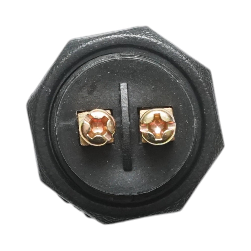 Pulsante di avviamento 12V/10A–24V/5A nero con 2 pin universale