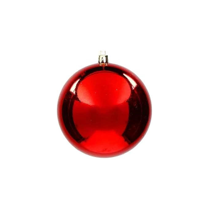 Decoris, Palla di Natale Infrangibile, 20 cm, Lucida Colore Perla, Addobbo Natalizio