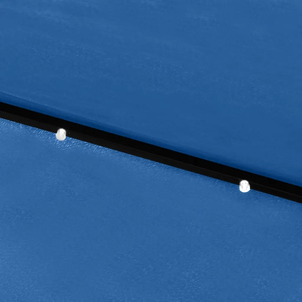 Ombrellone a Sbalzo con Palo in Acciaio e LED Azzurro 2x3 m 313793