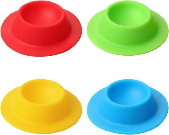 Egg Molds in Silicone - Senza BPA - Assortimento di Colori - 4 Pezzi