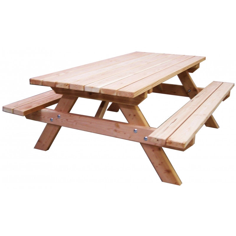 Tavolo da giardino in legno Douglas 190x162 cm – panca integrata 6 posti – spessore 45 mm – SJ-TFD7(TFD) Foresta