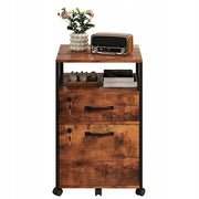 Armadio su ruote per l'archiviazione di documenti con cassetti chiudibili a chiave loft 69 cm