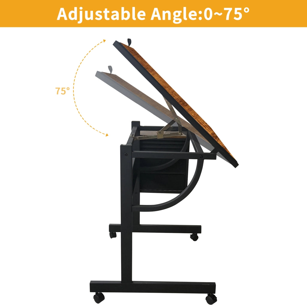 Tavolo puzzle regolabile con 4 vassoi in feltro, copertura reversibile e gambe adattabili, per 1500 pezzi, nero