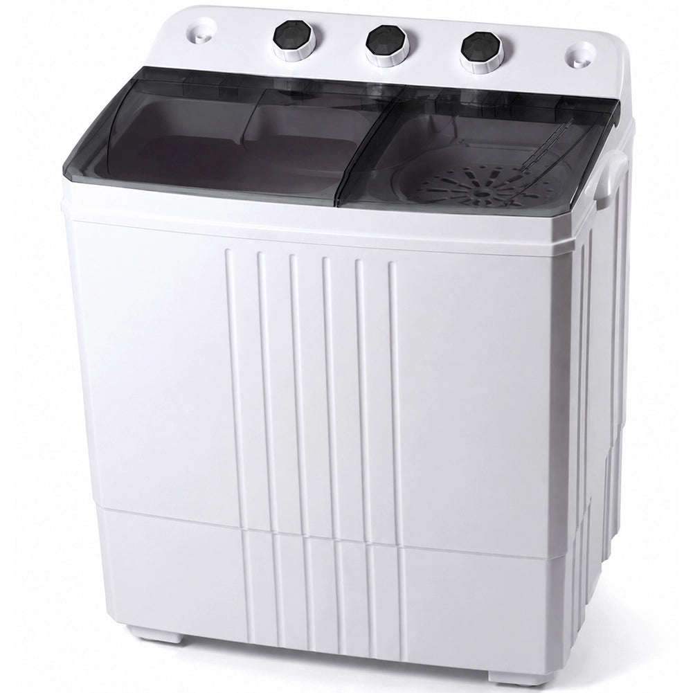 Lavatrice Compatta Semiautomatica 4.5Kg 260W con Centrifuga per Campeggio Viaggi