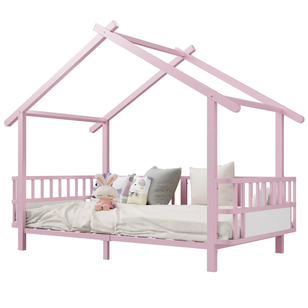 letto per bambini in metallo rosa 90 x 200 cm