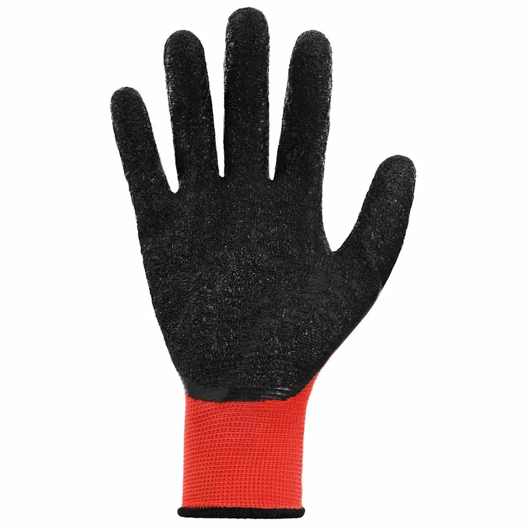 Guanti da Lavoro 24 pz Rosso e Nero 10 / xl CFW1063394