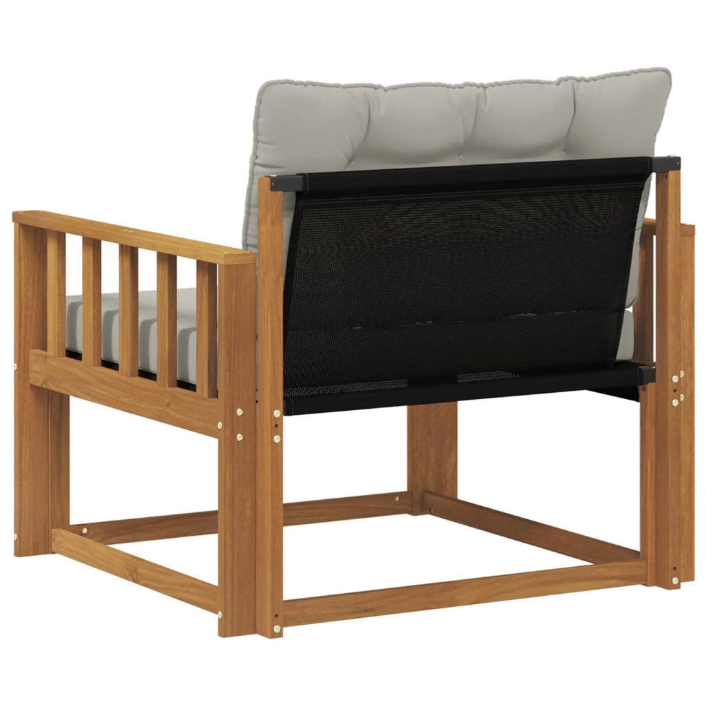 Set di divani da esterno-Sofa da giardino Legno di Acacia Massello e Textilene 842114