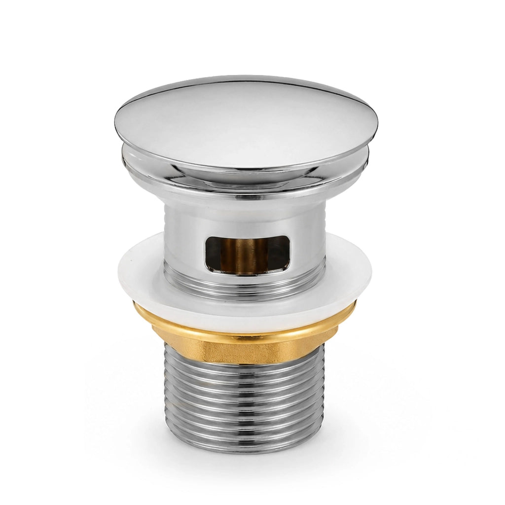 Piletta Click Clack lavabo con troppo pieno acciaio inossidabile Cromo