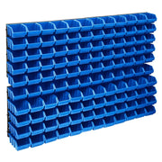 Kit contenitore portaoggetti e pannello da parete blu e nero da 128 pezzi 02_0003844