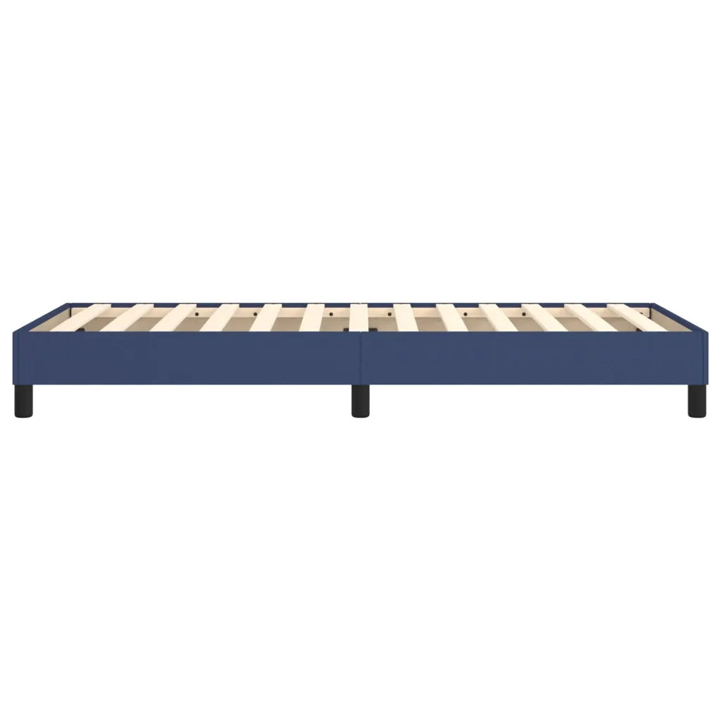 Struttura Letto a Rete a Molle-Giroletto Blu 90x200 cm in Tessuto 670580