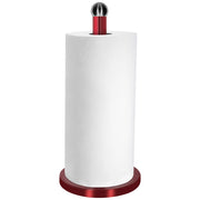 Portarotolo da cucina con effetto metallizzato e base pesante Stabile Rosso Cheffinger