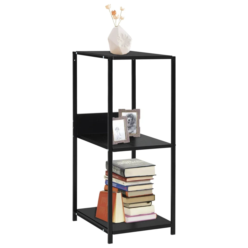 Libreria Dritta Piccola Nera 33,5x39,6x79,7 cm in Truciolato cod mxl 7298