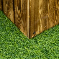 Fioriera da Giardino Rettangolare per Interni ed Esterni, in Legno di Abete, 80x33x30 cm, color Legno