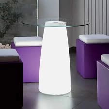 TABLE BREAK BRIGHT TOP CROMIA BY MONACIS VARI COLORI Illuminazione : Multicolor LED con batteria e solare