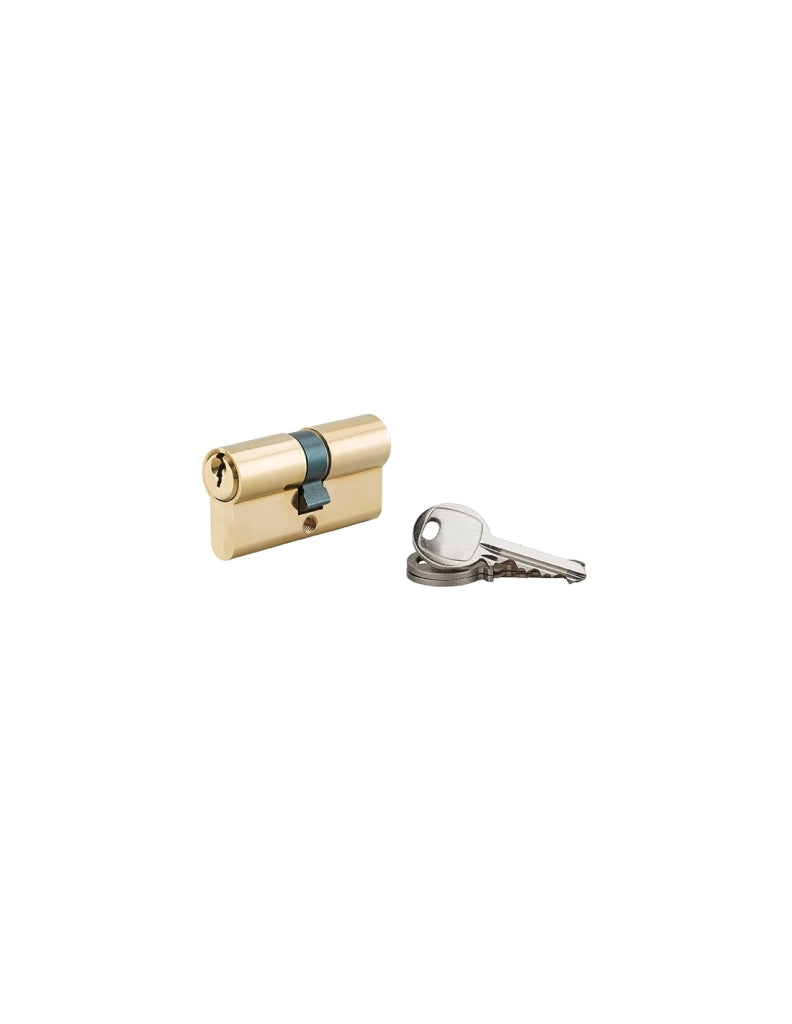 Cilindro europeo a doppia entrata, 30 x 30 mm, ottone, 3 chiavi – Serrurerie de Picardie